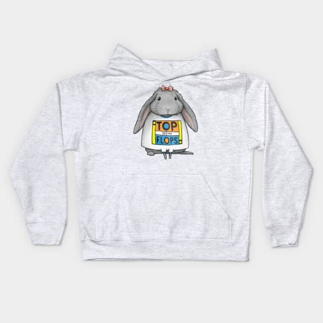 Top of the Flops Kids Hoodie by Sophie Corrigan